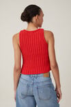 Float Your Boat Rib Knit Tank, RACER RED - alternate image 3