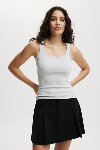 Byron Scoop Tank, GREY MARLE