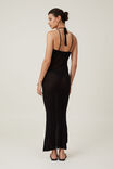 Sheer Knit Maxi Dress, BLACK - alternate image 3