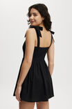 Daisy Fit And Flare Mini Dress, BLACK - alternate image 3