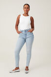 Curvy High Stretch Skinny Jean, BONDI BLUE - alternate image 1