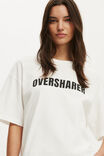 The Boxy Graphic Tee, OVERSHARER / VINTAGE WHITE - example image 4