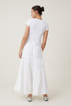 Haven Tiered Maxi Skirt, WHITE - alternate image 2
