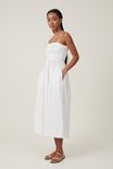 Lexi Shirred Maxi Dress, WHITE - alternate image 1