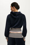 Velour Raglan Hoodie, SHADOW NAVY/STRIPE - example image 3