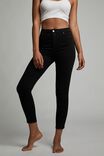 Calça - High Rise Cropped Skinny Jean, BLACK - vista alternativa 1