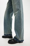Loose Straight Jean, SAHARA BLUE HEM - alternate image 3