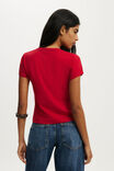 90S Baby Tee, RED PETAL - example image 3