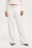 Classic Fleece Wide Leg Sweatpant, WHITE - alternate image 4