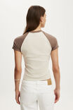 The Rolling Stones Music Raglan Tiny Tee, LCN FORD 1980 BRONCO / OAT MILK - example image 3