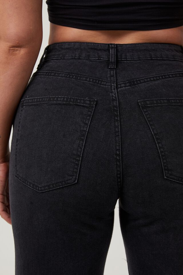 Calça - Curvy Stretch Wide Jean, GRAPHITE BLACK