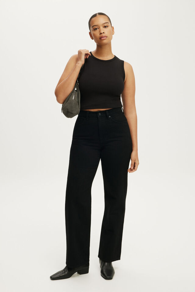 Curvy 91 Straight Jean, AQUARIUS BLACK