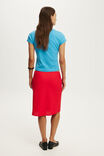 Haven Slip Midi Skirt, RED PETAL - example image 2