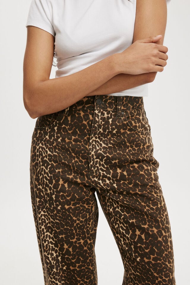 Loose Straight Jean, LEOPARD