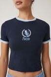 Fitted Graphic Longline Tee, MCU CREST/INK NAVY - alternate image 4