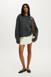 Luxe Crew Neck Sweater, LOFTY CHARCOAL MARLE - example image 2