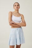 Haven Tiered Mini Skirt, ROWENA ROSE BREEZY BLUE - alternate image 1