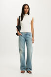 Mock Neck S/Less Fine Knit, PORCELAIN - example image 2