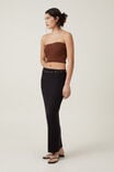 Saia - Staple Rib Maxi Skirt, BLACK - vista alternativa 2