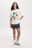 The Lcn Boxy Graphic Tee, LCN DIS MICKEY ONE AND ONLY/VINTAGE WHITE - alternate image 2
