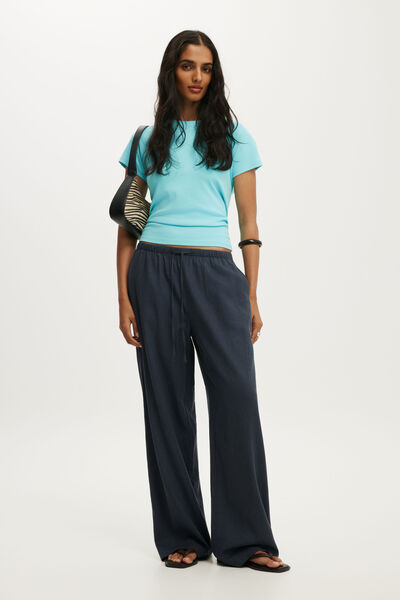 Haven Wide Leg Pant, INK NAVY