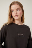Camiseta - Oversized Graphic Long Sleeve, SKYLAB/WASHED BLACK - vista alternativa 4