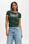 Fitted Graphic Longline Tee, FAIRHAVEN /PINE FOREST GREEN - alternate image 1