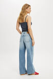 Studded Relaxed Wide Jean, SALTWATER BLUE/STUD - example image 2