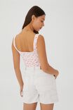 Andie Thick Strap Tank, ZOE DITSY STUDIOUS PINK