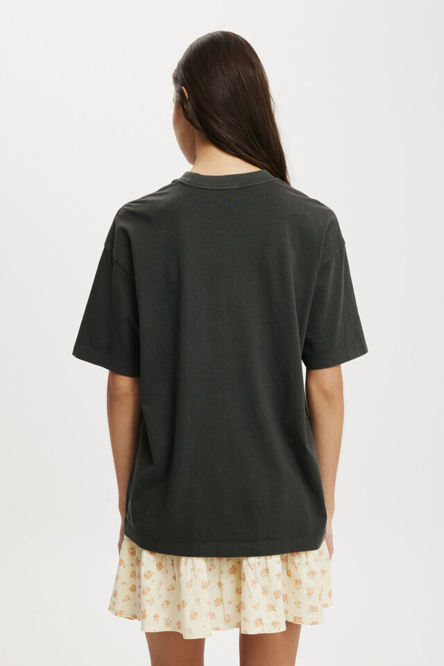 The Boxy Graphic Tee, MIDNIGHT ROSE/WASHED BLACK