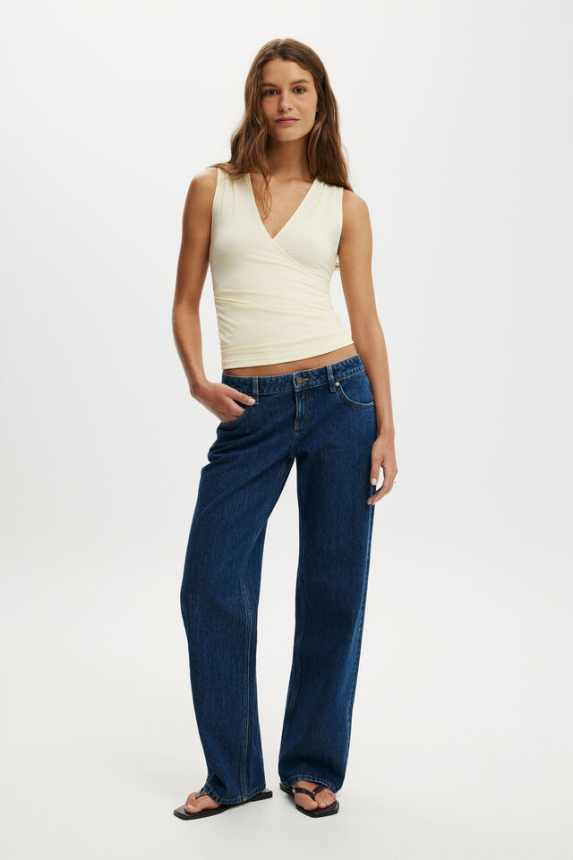 Marlo Wrap Tank, VANILLA GLOW