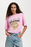 Def Leppard Boxy Graphic Tee, LCN BR DEF LEPPARD/ CANDY PINK - alternate image 1