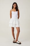Rylee Tiered Lace Mini Skirt, WHITE - alternate image 2