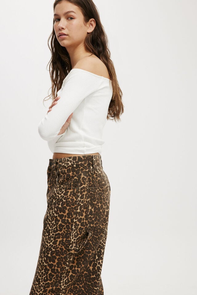 Super Baggy Jean, LEOPARD/CARPENTER