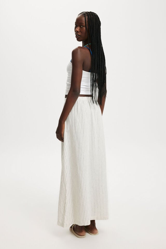 Haven Maxi A-Line Skirt, DAHNA PINSTRIPE