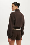 Quarter Zip Sweatshirt, DARK OAK - example image 3