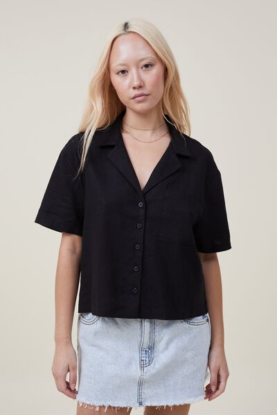 Sully Short Sleeve Shirt, BLACK