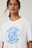 The Oversized Graphic Tee, CAPE COD/VINTAGE WHITE - alternate image 4