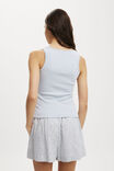 Byron Scoop Tank, PERIWINKLE BLUE - alternate image 3