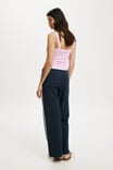 Wide Leg Knit Pant, TWILIGHT BLUE/ PORCELAIN STRIPE - alternate image 2