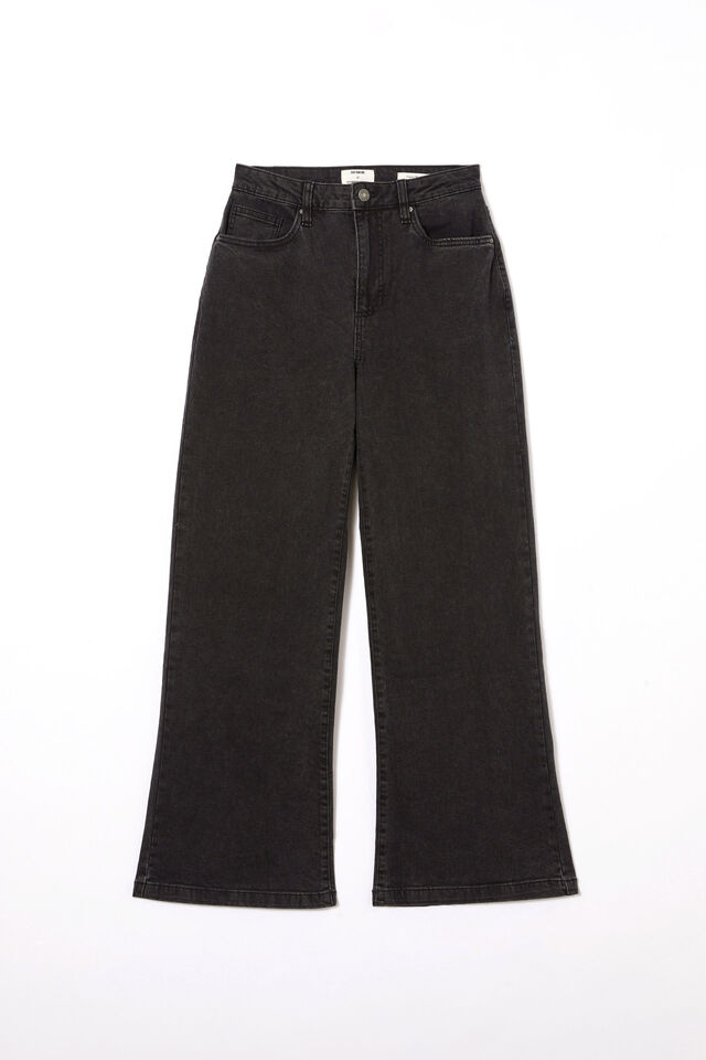 Curvy Stretch Wide Jean, GRAPHITE BLACK