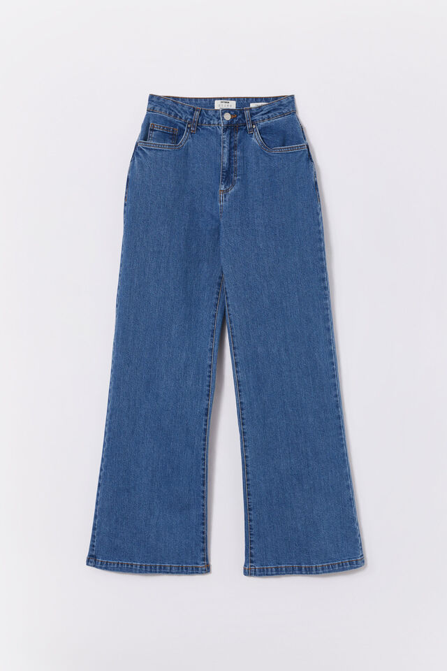 Curvy Stretch Wide Jean, SEA BLUE