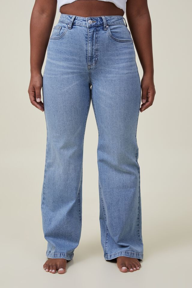Calça - Curvy Stretch Wide Jean, BELLS BLUE