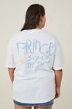 Curve Oversized License Graphic Tee, LCN MT PRINCE SIGN O THE TIMES/VINTAGE WHITE - alternate image 2