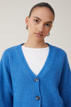 Luxe Rib Cardi, BUZZY BLUE MARLE - alternate image 4