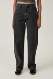 Calça - Loose Straight Jean, SMOKEY BLACK - vista alternativa 2