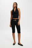 Lexa Cowl Neck Halter Top, BLACK - example image 2