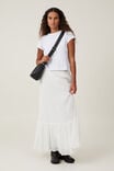 Lennie Tiered Maxi Skirt, WHITE - alternate image 1