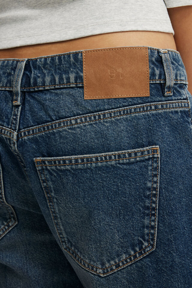 Denim Bermuda Short, GRAZED BLUE