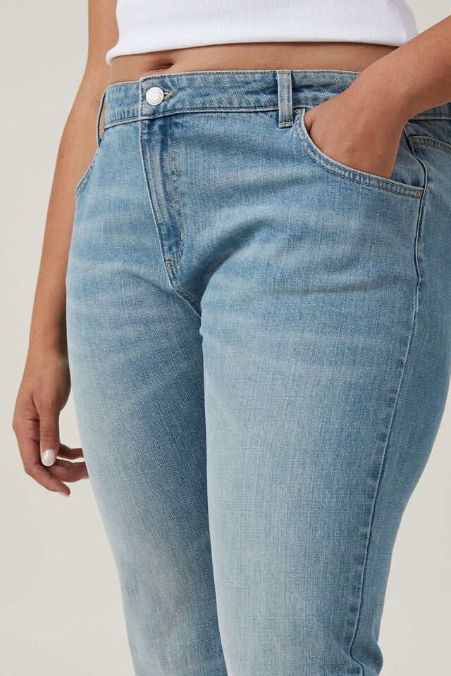 Stretch Bootcut Flare Jean, JEWEL BLUE